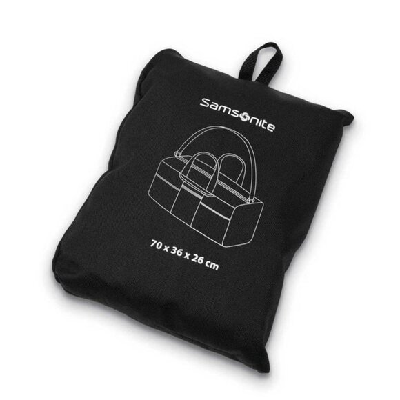 Samsonite Black Nylon Soft Sided Foldaway Packable Duffle Bag Carry On 28x14x10 - Picture 6 of 6